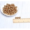 thumbnail image 6 of 300pcs 10mm Gold Wood Beads Round Ball Wooden Loose Beads for Necklace Bracelet Home Decor ( 3mm Hole ), 6 of 6