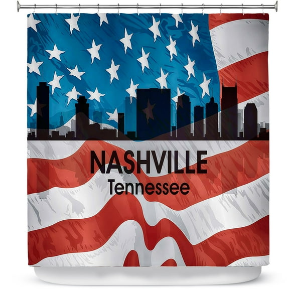 Shower Curtains 70" x 73" from DiaNoche Designs by Angelina Vick - City VI Nashville Tennessee