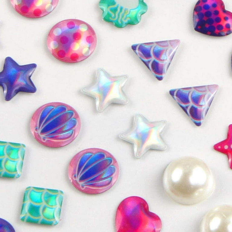 240 Piece Sticker Earrings 3D Gems Sticker Girls Sticker Earrings  Self-Adhesive Glitter Craft Crystal Stickers : Toys & Games 