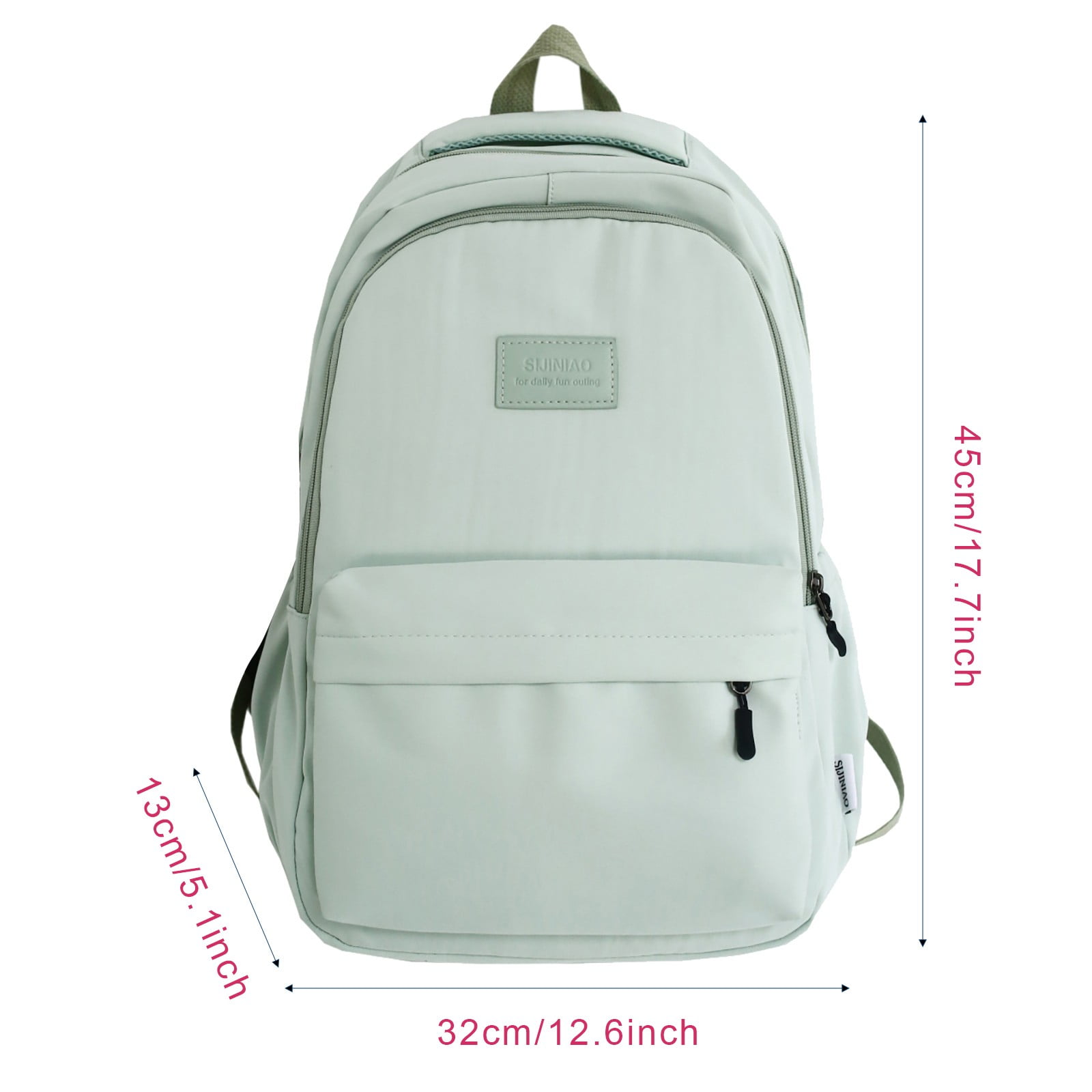 JAHH High Capacity School Backpack, Summer Middle High School Bookbag with Padded Straps, Durable College Backpack for Teens, Large Student Daypack with Organizer Pockets