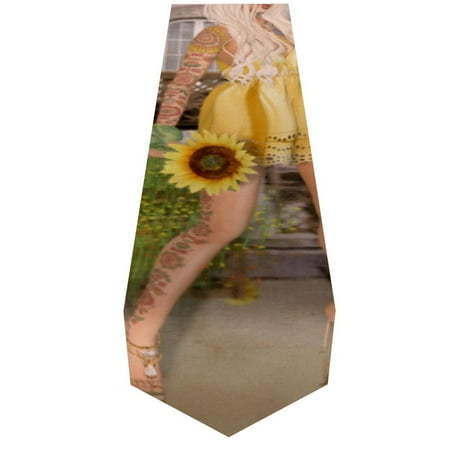 

OWNTA Nature Flowers with Girl Pattern Elegant Polyester Table Runner Perfect for Your Tables - Dining Table Decoration