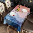 thumbnail image 2 of Blue Red Purple Marble Pattern Rectangle Tablecloth 60"x102",Waterproof Polyester Rectangle Table Cloth, Wipeable Spillproof Polyester Tablecloth for Dining, Camping, Indoor and Outdoor, 2 of 6