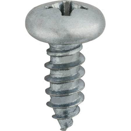 

Clipsandfasteners Inc 100 #10 X 1/2 Zinc Phillips Pan Head Tapping Screws