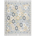 thumbnail image 2 of 5x7 Water Resistant, Indoor Outdoor Rugs for Patios, Front Door Entry, Entryway, Deck, Porch, Balcony | Outside Area Rug for Patio | Navy, Geometric | Size: 5'3'' x 7'3'', 2 of 10