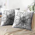 thumbnail image 3 of LALILO Throw Pillow Covers Dahlia Flower Species Daisy Cushion Cover 18" x 18", 3258 Pack, 3 of 6