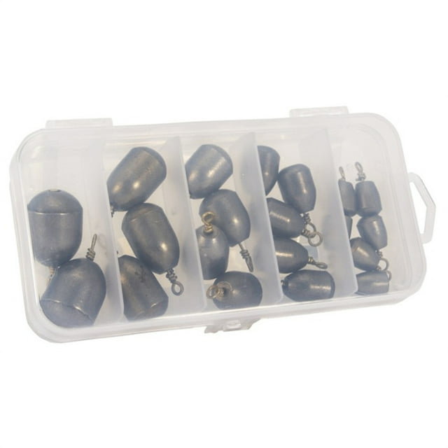 Toystoory 20 piezas de plomadas de pesca, ligeras, resistentes al desgaste, diseño único, fácil instalación, resistente al agua, gancho Pescar