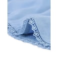 thumbnail image 5 of INSPIRE CHIC Women's Ruffle Flutter Sleeve V Neck Summer Peplum Blouse Top Grey Blue XL, 5 of 5