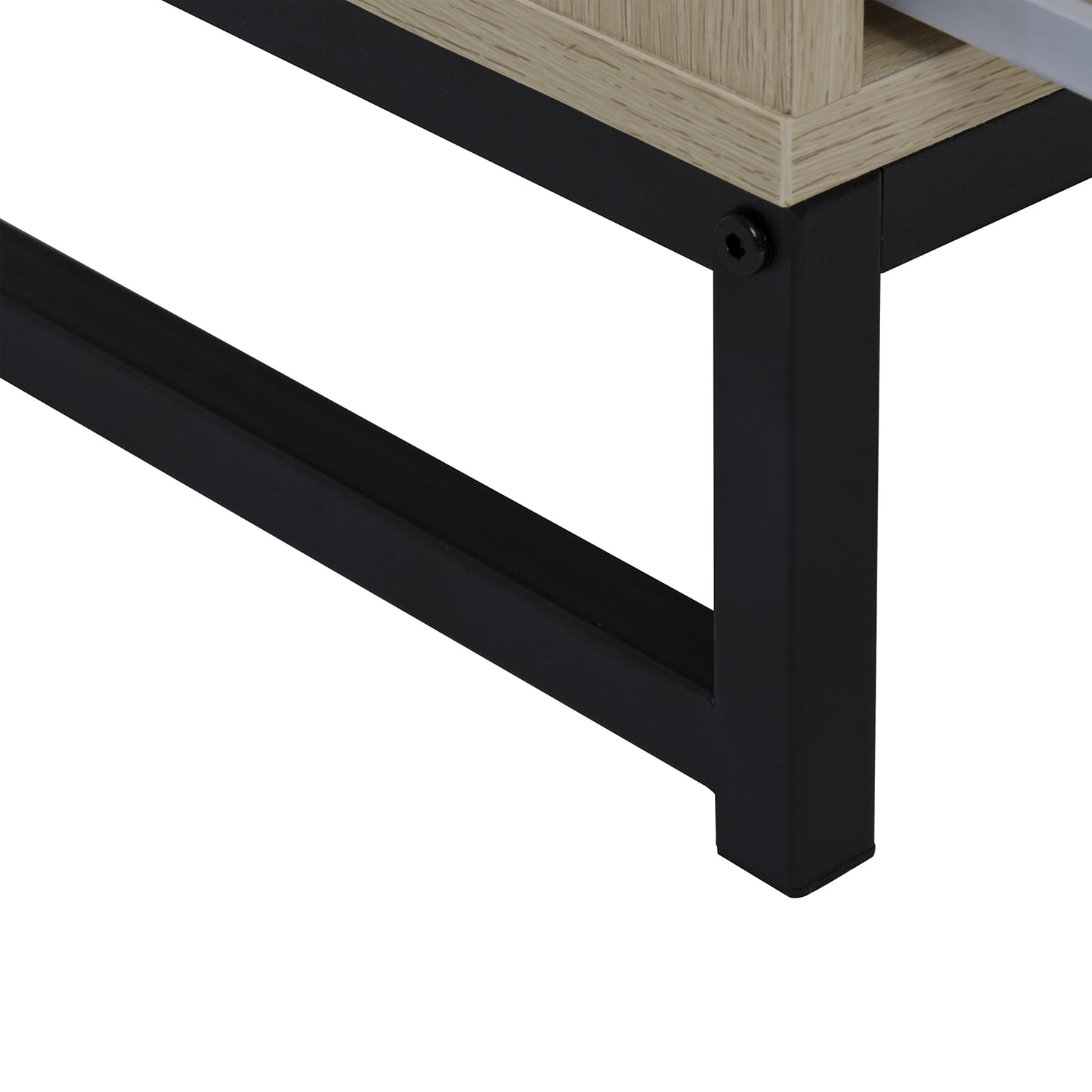 Kadyn 2 Drawer Nightstand Set of 2, Bedside Table for Bedroom and Living Room, Nightstand Side Table with Storage Drawer, Natural Kadyn 2 Drawer Nightstand Set of 2, Bedside Table for Bedroom and Living Room, Nightstand Side Table with Storage Drawer, Natural