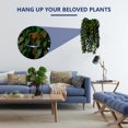 thumbnail image 4 of 3 Pcs Flower Pot Holder Ring Wall Mounted 8 inch, 4 of 8