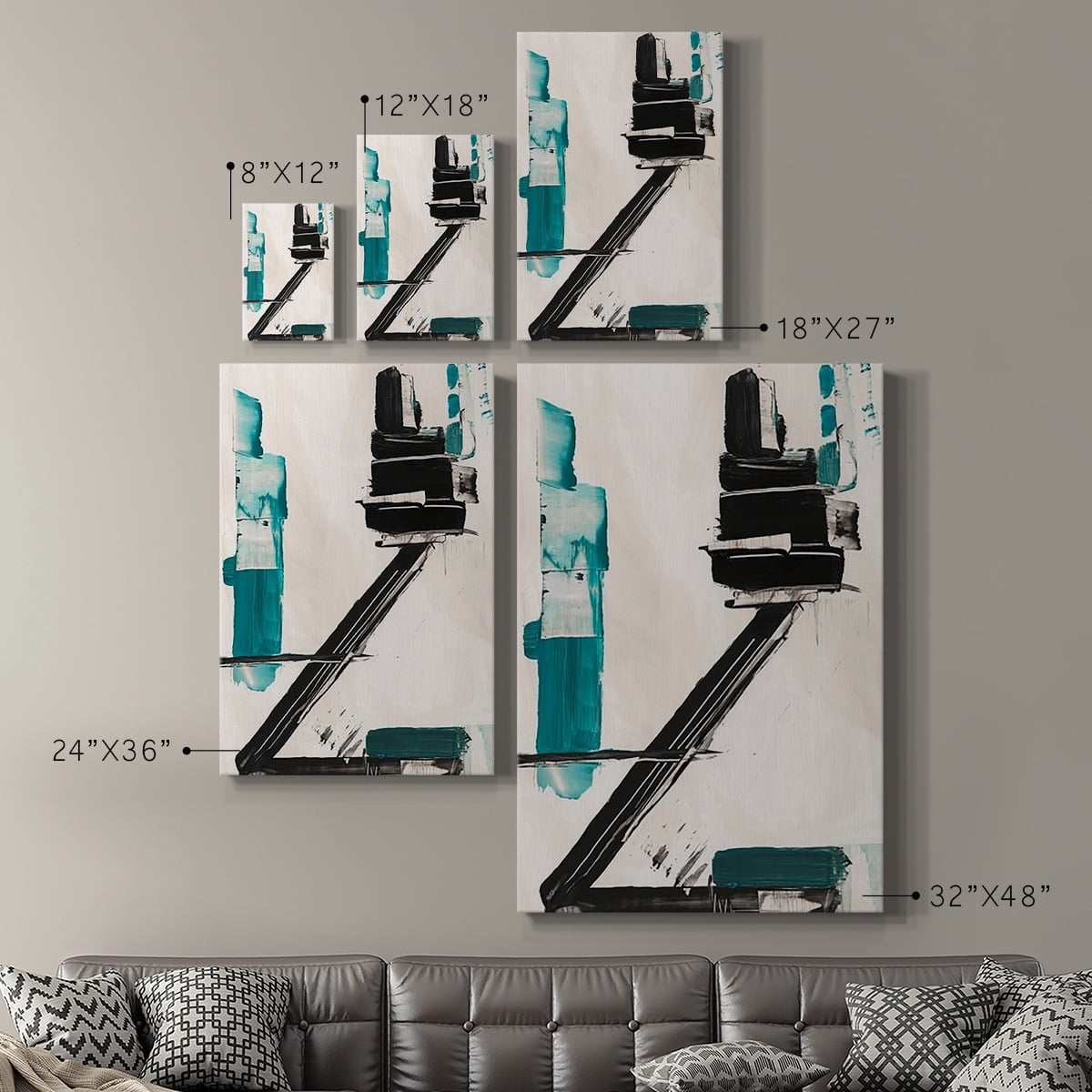 Geometry Notes IV Premium Gallery Wrapped Canvas - Ready to Hang