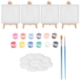 thumbnail image 4 of 1 Juego de pintura en lienzo, suministros de pintura, lienzo para niños para pintar, caballete y lienzo FRCOLOR HaoMX16287165, 4 of 6