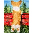 thumbnail image 1 of Toile Drapeau Corgi de 28 x 40 Po&44; Taille de la Maison, 1 of 1