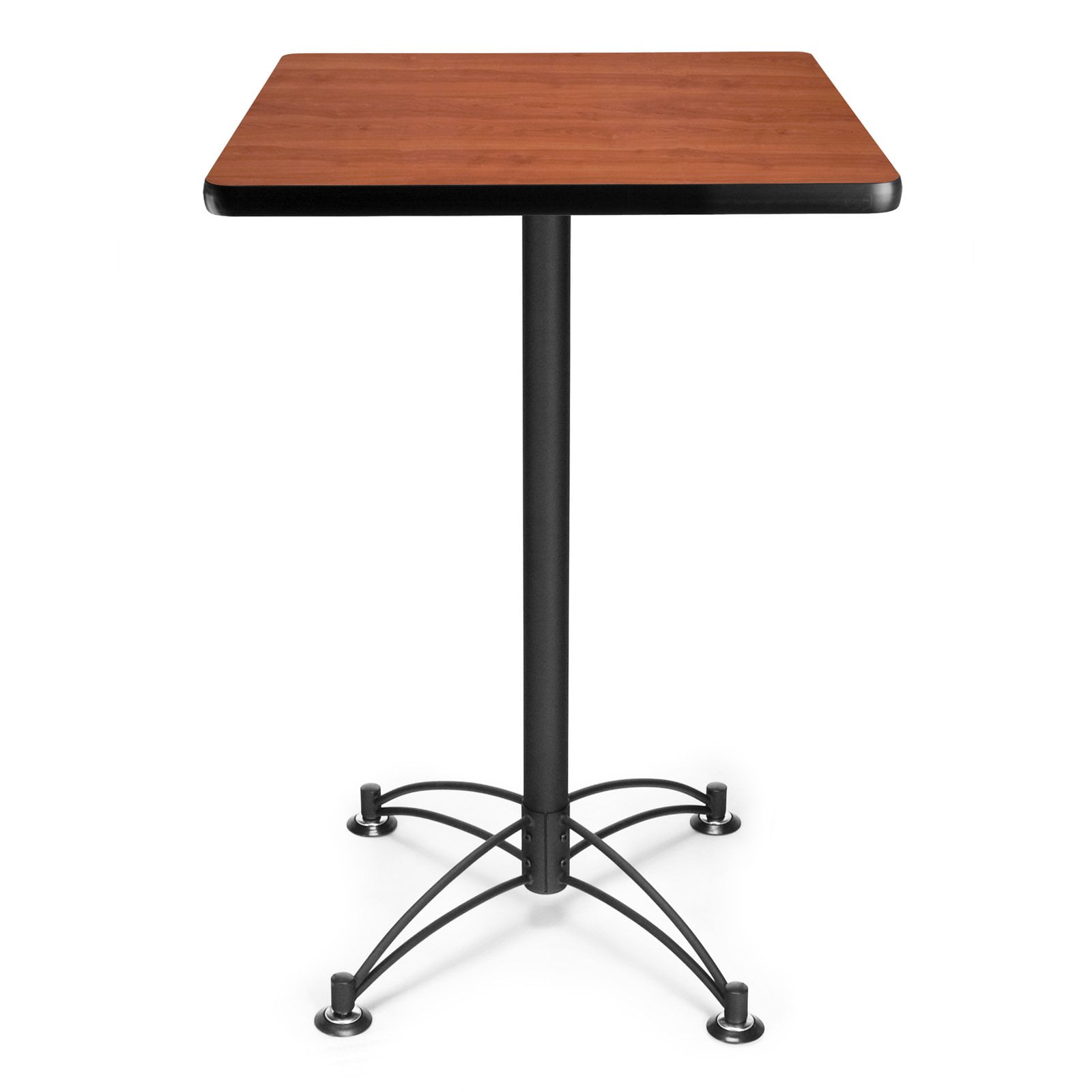 OFM Model CCLT24SQ 24" Square Cafe Height Table, Gray Nebula with Chrome Base