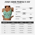 thumbnail image 5 of Goofa Mushrooms Printed Sports Bras for Women, High Impact Running Bra Workout Crop Tank Tops Longline Sports Bra Push up-Small, 5 of 9