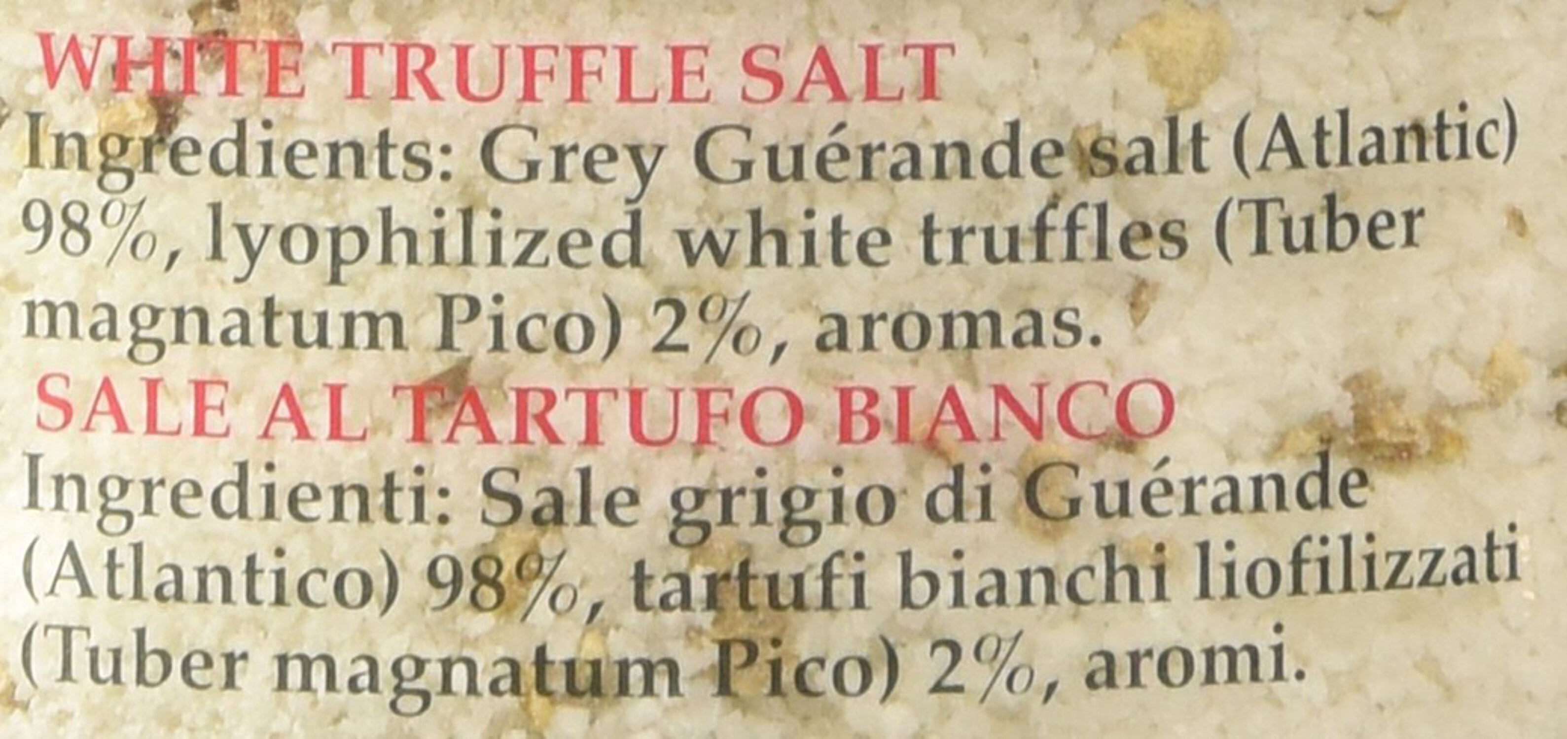 Urbani White Truffle Salt – Gourmet Guérande Sea Salt Infused with Real Truffles (3.5 oz. Jar)