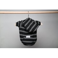 Max-Bone Jules Dog Hoodie, Small, Black & White