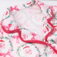 thumbnail image 5 of Lovskoo Christmas 2 Piece Lounge&nbsp;Sets for Women Bow Pajama Set Tie Cuff Long Sleeve Print Button Shirt Ruffle Shorts X-Hot Pink M, 5 of 7