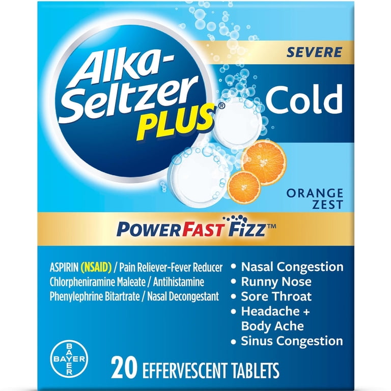 Alka Seltzer Cold Orange Zest