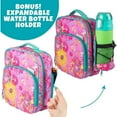 thumbnail image 3 of Bentology Insulated Lunch Box w Snack Pocket and Water Bottle Holder - Boys Girls and Kid's Lunchbox Tote Keeps Food Hotter or Colder Longer - Bag Fits Most Bento Boxes and Containers, 3 of 5