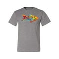 thumbnail image 2 of Wild Bobby, Colorful Rainbow Goldfish Animal Lover Men's Graphic T-Shirt, Heather Grey, 4XL, 2 of 3