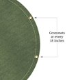 thumbnail image 5 of Covers & All Round Canvas Tarp, 16 oz 550 GSM 28 Mil Heavy Duty Multi-Purpose Tarpaulin Cover for Swimming Pools Hot Tubs Baseball Pitcher Mounds Haystacks and More (Olive Green, 15 Feet), 5 of 8
