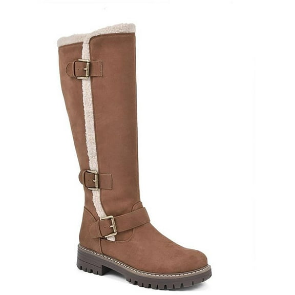 Cliffs by White Mountain Womens Merritt Faux Leather Winter & Snow Boots