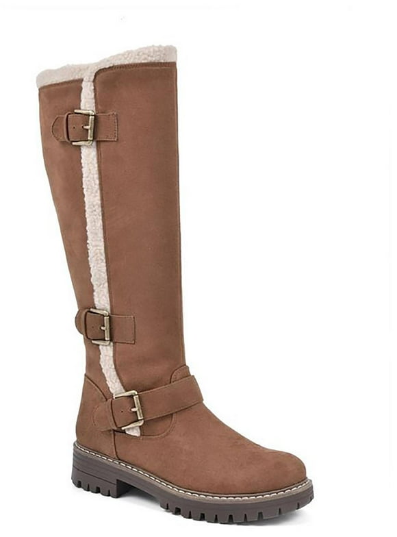 snow boots with side zipper