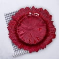 thumbnail image 1 of Plato de cena BLESIY bandeja para servir 13 pulgadas rojo, 1 of 8