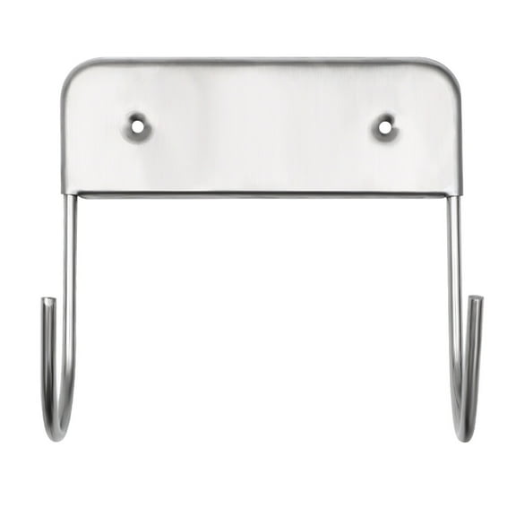Electric Iron Board Hook Double Hooks Stainless Steel T and Y Shaped Ironing Board Hanging Hook Parts Organizer for Home (Silver, Without Electric Iron Board Cover)