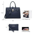 thumbnail image 5 of Dasein Women Handbags and Purses Ladies Shoulder Bag Top Handle Satchel Tote Work Bag with Wallet, 5 of 9