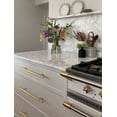 thumbnail image 5 of Goo-Ki 7.6''(192 MM) Hole Centers Champagne Bronze T Bar Cabinet Pulls, Luxury Zinc Alloy Cabinet Handles with Knurled for Dresser,Drawer,and Cupboard,6 Pack, 5 of 8