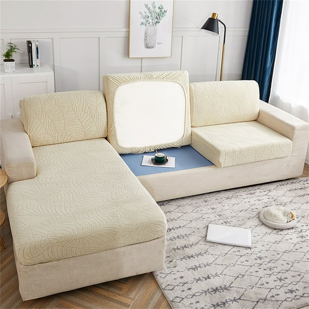 Xihbxyly Funda de Cojín para Sofá, Alta Elasticidad, Antimanchas, Fácil Instalación, Decoración para Sala de Estar, No Encoge, Antibolitas, Varios Tamaños Disponibles, Solo Funda de Cojín.