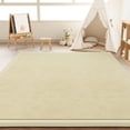 thumbnail image 3 of Loartee Baby Play Mat for Floor - 59" x 59" Non-Slip Coral Velvet Memory Foam Nursery Crawling 1.18" Thick Rug for Babies, Toddlers, Infants, Kids, Beige, 3 of 8