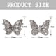 thumbnail image 2 of 8 Uds. De circonitas para uñas, dijes para decoración de uñas en 3D, diamantes de imitación de mariposa, decoración de manicura de aleación brillante a la moda para decoración de uñas artesanales en, 2 of 8
