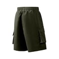 thumbnail image 5 of Men's Hiking Cargo Shorts Quick Dry Lightweight Elastic Waist Drawstring Travel Shorts with Multi Large Pockets for Fishing Camping Golf Army Green S, 5 of 9