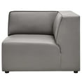 thumbnail image 3 of Modway Mingle Vegan Leather Corner Chair, Gray, 3 of 9