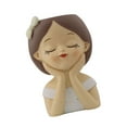 thumbnail image 5 of Fancyes Cute Girl Flower Pot Flower Holder Desktop Ornament Container Decorative Planter Resin Vase for Office Farmhouse Bedroom Cafe D, 5 of 8