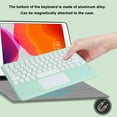thumbnail image 3 of Portable Wireless Bluetooth Keyboard with Touchpad, Ultra-Thin Rechargeable Bluetooth Keyboard Mini with trackpad Round Key for iPad pro/iPad/iOS/Android (Green), 3 of 8