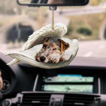 

Dog Acrylic Plane Pendant Pendant Home Decor Angel Dog Lying Dog Sleeping Dog Cute Dog Picture Car Pendant Decoration