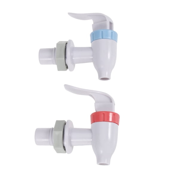 2pcs Water Dispenser Plastic Faucet Taps Kitchen Tap Water Dispenser Tap Water Tap for Square Water Dispenser Nozzle (Random Color and Style)