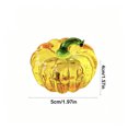 thumbnail image 3 of Glass Pumpkin Ornament Crystal Figurine – Colorful Pressed Glass Decorative Pumpkin for Home Office Décor, Halloween Thanksgiving Centerpiece, Holiday Gift, 3 of 6