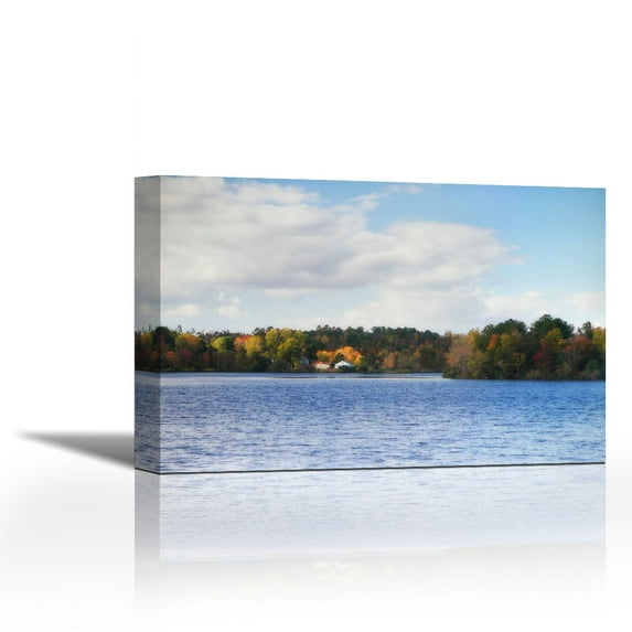 Greenwood Lake III - Contemporary Fine Art Giclee on Canvas Gallery Wrap - wall décor - Art painting - 26 x 17 Inch - Ready to Hang