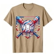 thumbnail image 3 of KHONTS Kids American Flag Tees for Boys Youth 4th of July T-Shirt Summer Short Sleeve Shirt,Size 2-13 Years Khaki 140, 3 of 4