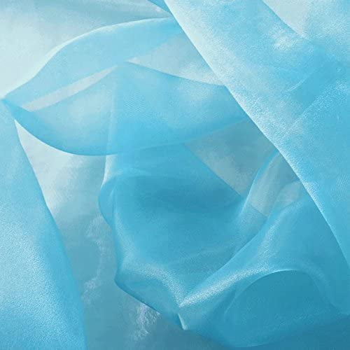 DECORATIVE SILK INC. Sparkle Crystal Sheer Organza Fabric Shiny 60