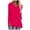 Hot Pink, variant on UAMVSH Oversized Tops for Women for Leggings Loose Fit Full Sleeve V-Neck Long Shirts Casual Solid Color Spring Fall Baggy Outfits Clothes(X-Large,Pink)