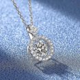 thumbnail image 3 of Collar colgante de moissanita yuxing en plata de ley S925 modelo 13199, 3 of 3