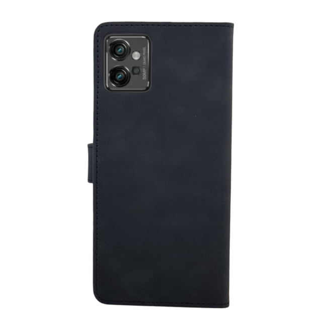 Funda Cartera Suave Cely Vesmir Para Motorola G32 Negro Con 2 micas
