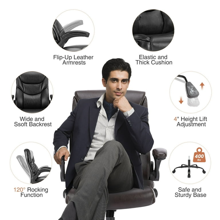 JONPONY Big and Tall Office Chair 400LBS Wide Seat Ergonomic JONPONY Big and Tall Office Chair 400LBS Wide Seat Ergonomic