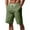 Army Green, variant on Shorts Men Cotton Linen Board Bermuda Casual 7 Inch Summer Gray Solid Mens Shorts M
