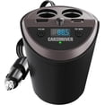 thumbnail image 1 of Transmisor FM igente para Coche con Bluetooth, Carga Rápida USB y USB-C PD, Negro, 1 of 5